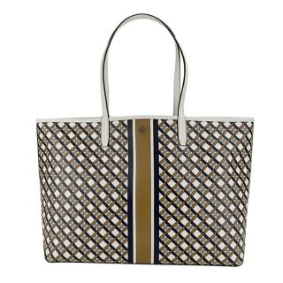 トリーバーチ(Tory Burch)の新品 トリーバーチ TORY BURCH トートバッグ ジオ ロゴ アイボリーナチュラル(トートバッグ)