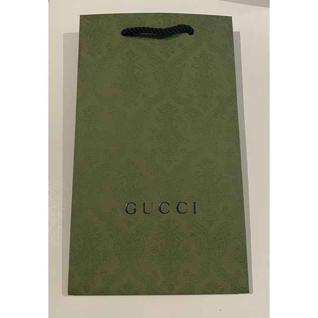 Gucci Gucci ショッパー グリーン 緑 紙袋 メッセージカードの by ru ｜グッチならラクマ