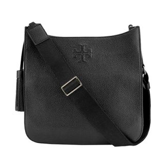 大きなタッセルがポイント♡ TORY BURCH　テア メッセンジャーバッグ　黒