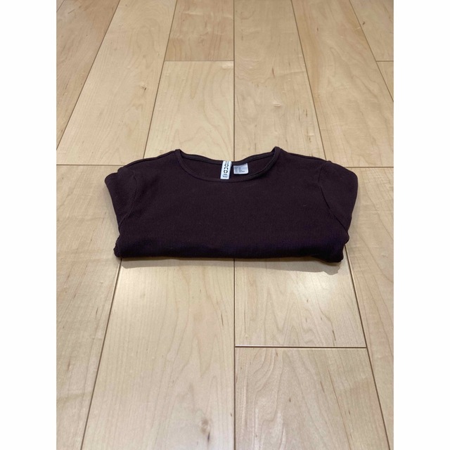 5/31迄☆vintage h&m cropped chocolate long レディースのトップス(Tシャツ(長袖/七分))の商品写真