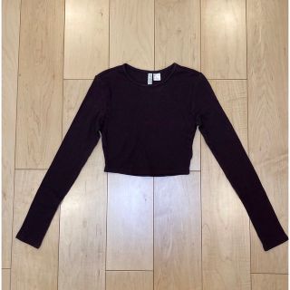 21日迄☆vintage h&m cropped chocolate long(Tシャツ(長袖/七分))