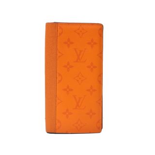 LOUIS VUITTON　ポルトフォイユ・ブラザ　M30427　タイガラマ　オレンジ　長財布　二つ折り長財布　ウォレット　メンズ　ギフト　プレゼント包装可【中古】松前R56号店(折り財布)