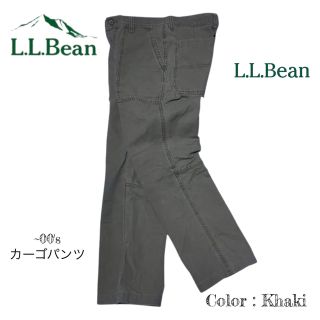 L.L.Bean　カーゴパンツ　ワークパンツ　ミリタリーカーキ