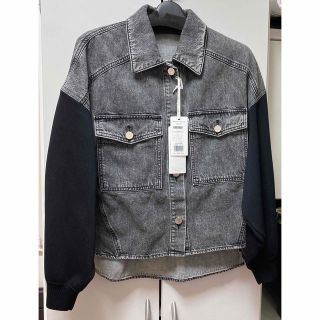 値下/新品 [グレースコンチネンタル]22AW ニットコンビジャケット　黒