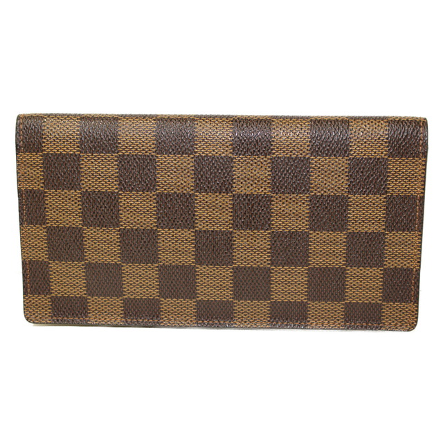 LOUIS VUITTON(ルイヴィトン)のLOUIS VUITTON ポルトビエ・カルトクレディ N60825 ダミエエベヌ/ブラウン系 コーティングキャンバス 長財布　ロングウォレット　シンプル　メンズ　スマート　おしゃれ　人気　定番 メンズのファッション小物(折り財布)の商品写真