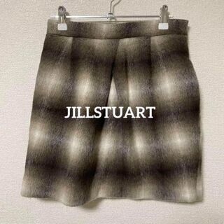 ジルスチュアート(JILLSTUART)の172 JILLSTUART  スカート ブラウン 柄 シンプル かわいい(ひざ丈スカート)