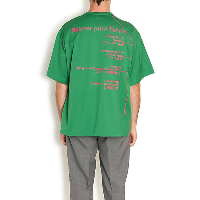 kolor(カラー)の22SS Kolor カラー Tシャツ ライトグリーン 3 メンズのトップス(Tシャツ/カットソー(半袖/袖なし))の商品写真