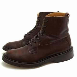 トリッカーズ(Trickers)のトリッカーズ／Tricker's レースアップブーツ シューズ 靴 メンズ 男性 男性用レザー 革 本革 ダークブラウン 茶 ブラウン  M5635 BURFORD Gold Super Boot プレーントゥ グッドイヤーウェルト製法 カントリーブーツ ウイングチップ(ブーツ)