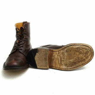 トリッカーズ／Tricker's マウンテンブーツ トレッキングブーツ シューズ 靴 メンズ 男性 男性用レザー 革 本革 ブルー 青  M7408 Hiking Boot ハイキングブーツ プレーントゥ グッドイヤーウェルト製法 定番