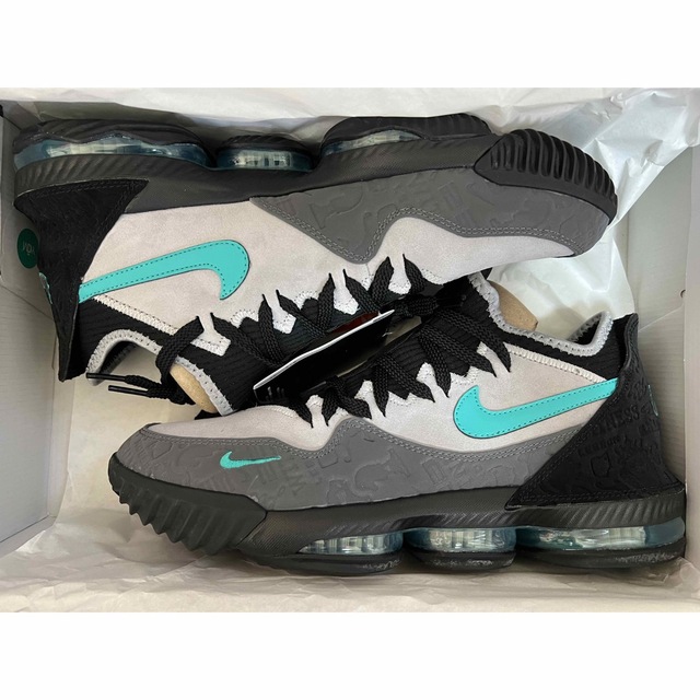 スニーカー新品 ATMOS × NIKE LEBRON 16 CLEAR JADE 29