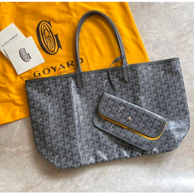 海外 正規品】 GOYARD - 美品 GOYARD サンルイ PM グレー トートバッグ ...