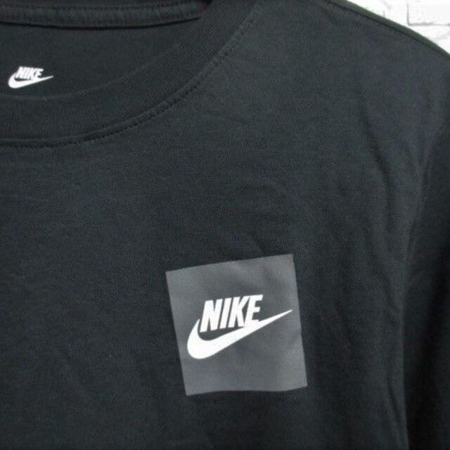 NIKE(ナイキ)の☆NIKE ナイキ プリント ボックスロゴ 長袖Tシャツ Tシャツ/メンズ/S メンズのトップス(Tシャツ/カットソー(七分/長袖))の商品写真