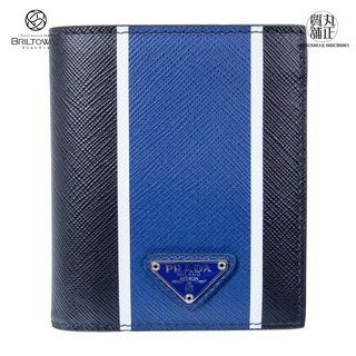 プラダ 折り財布(メンズ)（ブルー・ネイビー/青色系）の通販 23点 