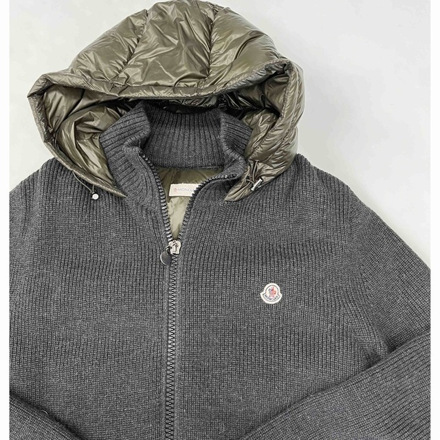 MONCLER(モンクレール)の美品 モンクレール ニット ダウン サイズM メンズのジャケット/アウター(ダウンジャケット)の商品写真