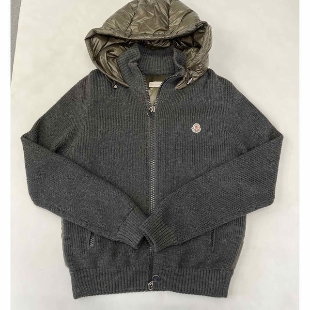 MONCLER(モンクレール)の美品 モンクレール ニット ダウン サイズM メンズのジャケット/アウター(ダウンジャケット)の商品写真