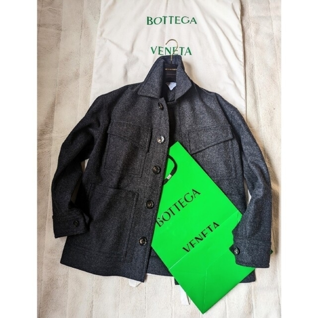 Bottega Veneta(ボッテガヴェネタ)の至極美品　21/22AW　ボッテガ・ヴェネタ　オーバーサイズ　ジャケット　コート メンズのジャケット/アウター(ブルゾン)の商品写真