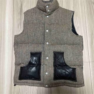 ハリスツイード(Harris Tweed)のハリスツイード　ダウンベスト(ダウンベスト)