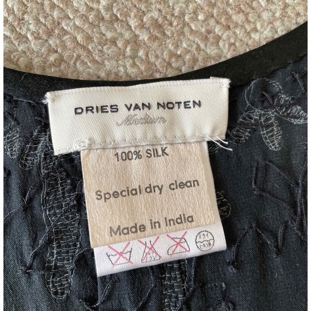 DRIES VAN NOTEN ドリスヴァンノッテン 刺繍 シルクワンピース