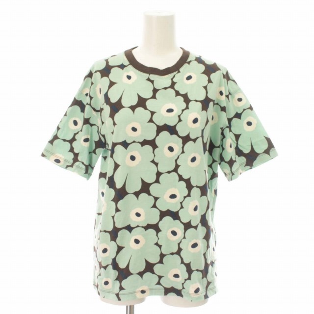 marimekko - マリメッコ Tシャツ ウニッコ 花柄 半袖 S ライトグリーン