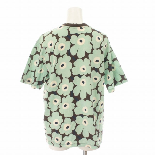 marimekko(マリメッコ)のマリメッコ Tシャツ ウニッコ 花柄 半袖 S ライトグリーン マルチカラー レディースのトップス(Tシャツ(半袖/袖なし))の商品写真