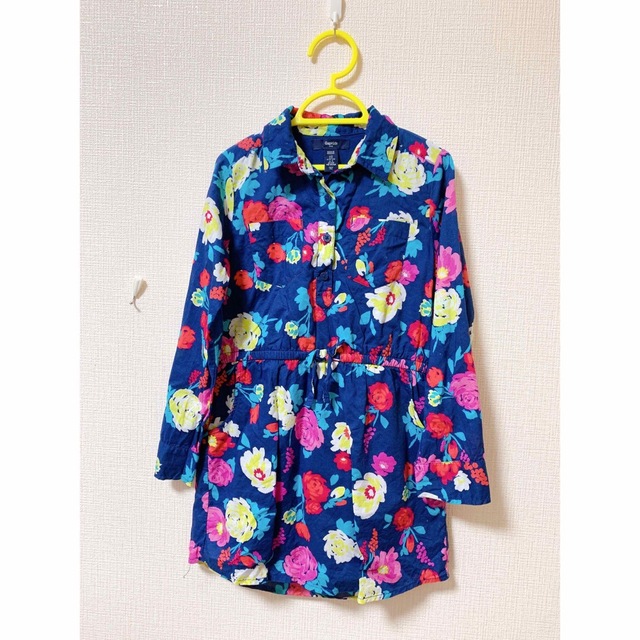 GAP KIDS☆花柄シャツ ワンピース120 bluke.com.br