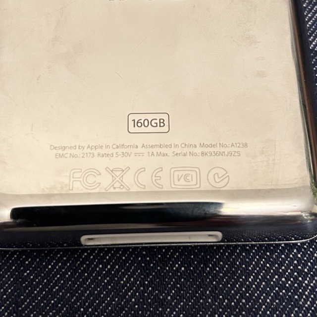 iPod(アイポッド)のiPod 160GB ジャンク スマホ/家電/カメラのオーディオ機器(ポータブルプレーヤー)の商品写真