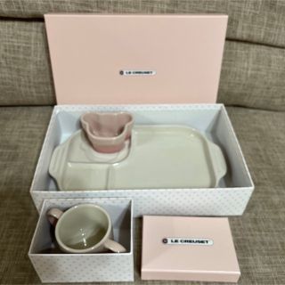 ルクルーゼ(LE CREUSET)のルクルーゼ  ベビー食器セット　ピンク(食器)