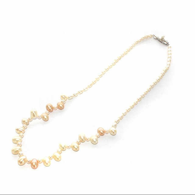 タサキ 田崎 TASAKI ベビーパール ネックレス ペンダント 白 ピンク