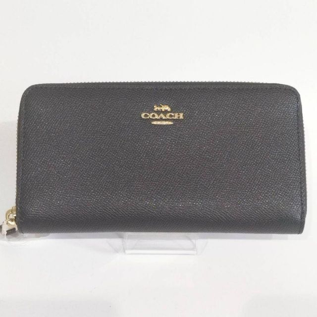COACH コーチ 新品 長財布 ブラック メンズ レディース 財布 黒