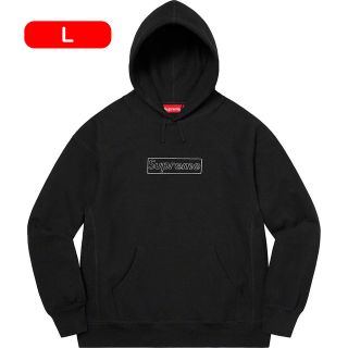 シュプリーム(Supreme)のKAWS Chalk Logo Hooded Sweatshirt サイズL(パーカー)