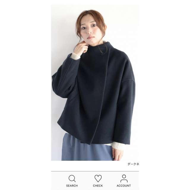 soeur7 ボトルネック コクーンコート-