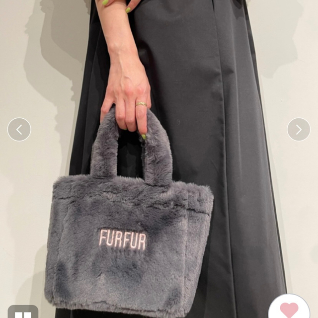 fur fur(ファーファー)のfurfur エコファートートバッグ　ブラック レディースのバッグ(トートバッグ)の商品写真