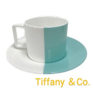 ティファニー(Tiffany & Co.)の【新品】ティファニー　カラーブロック　ティーカップ ＆ ソーサー(グラス/カップ)