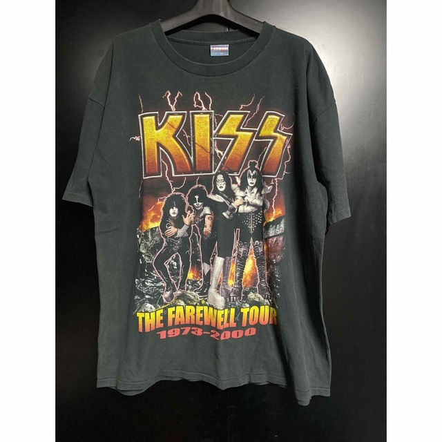 Tシャツ/カットソー(半袖/袖なし)激レア 当時物　KISS Tシャツ ヴィンテージ　サイズXL