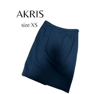 アクリス(AKRIS)のAKRIS スカート　ブラック　ウール　US2(ミニスカート)