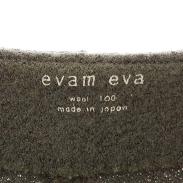 evam eva(エヴァムエヴァ)のエヴァムエヴァ 圧縮ニット ドルマンスリーブ ウールコート ノーカラー ミドル丈 レディースのジャケット/アウター(その他)の商品写真