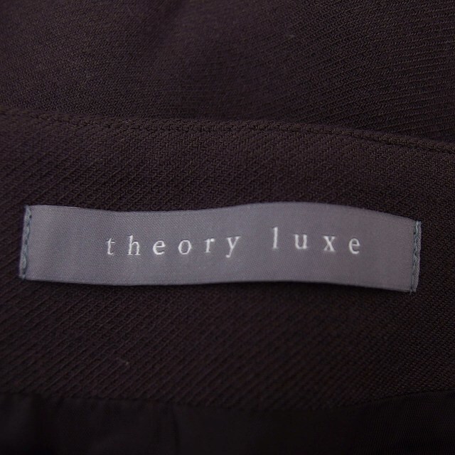 Theory luxe(セオリーリュクス)のセオリーリュクス スカート フレア ひざ丈 ウール混 サイドジップ 無地 40  レディースのスカート(ひざ丈スカート)の商品写真