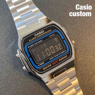 カシオ(CASIO)の【新品】カシオ チープカシオ デジタル 腕時計 黒 液晶反転 レトロ 調(腕時計(デジタル))