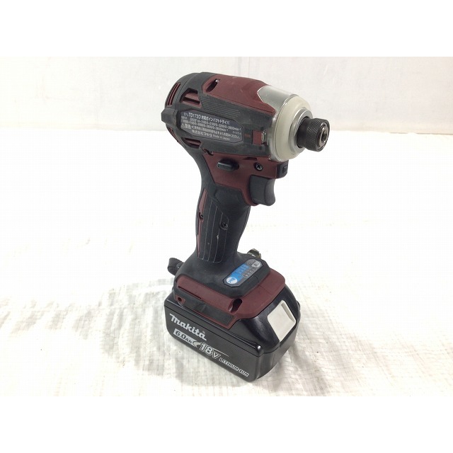 ☆比較的綺麗☆makita マキタ 充電式インパクトドライバ TD172DGXAR 赤 オーセンティックレッド バッテリー2個(18V 6.0AH) 充電器付 66273