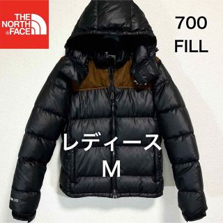 ザノースフェイス(THE NORTH FACE)の美品!限定 ノースフェイス ヌプシ ダウンジャケット レディースM ブラック(ダウンジャケット)