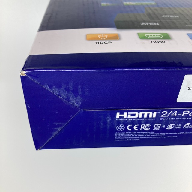 あすつく対応 「直送」 ＡＴＥＮ VS184A ビデオ分配器 ＨＤＭＩ ／ １入力 ／ ４出力 ／ ４Ｋ対応 - 1