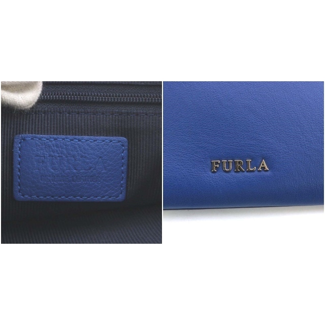 Furla(フルラ)のフルラ FURLA クラッチバッグ ハンドバッグ レザー 青 レディースのバッグ(クラッチバッグ)の商品写真