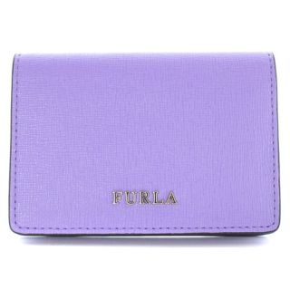 フルラ(Furla)のフルラ 財布 レザー カードケース 名刺入れ ロゴ 紫(名刺入れ/定期入れ)