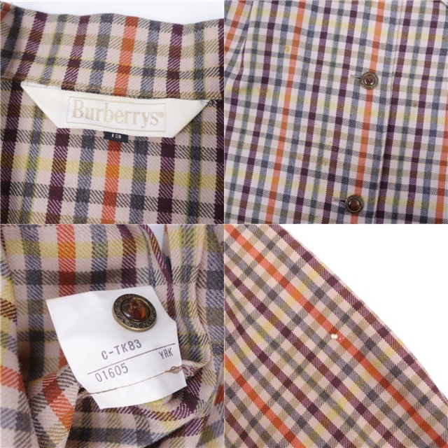 BURBERRY(バーバリー)のVintage バーバリー Burberrys セットアップ スカートスーツ シャツ スカート チェック ウール レディース ジャケット：13BR(XL相当) スカート：15(XL相当) ブラウン レディースのフォーマル/ドレス(スーツ)の商品写真