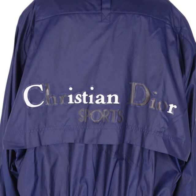 Christian Dior(クリスチャンディオール)の美品 Vintage クリスチャンディオール Christian Dior ジャケット ブルゾン ジップアップ ロゴ ナイロン アウター レディース M ネイビー レディースのジャケット/アウター(その他)の商品写真