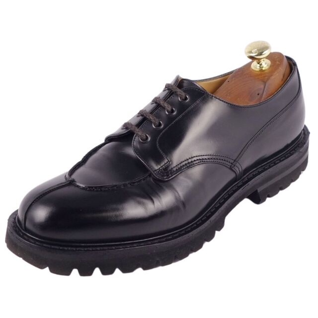 チャーチ Church's レザーシューズ EDGERTON ダービーシューズ Uチップ カーフレザー 革靴 シューズ メンズ 85F(27.5cm相当) ブラック