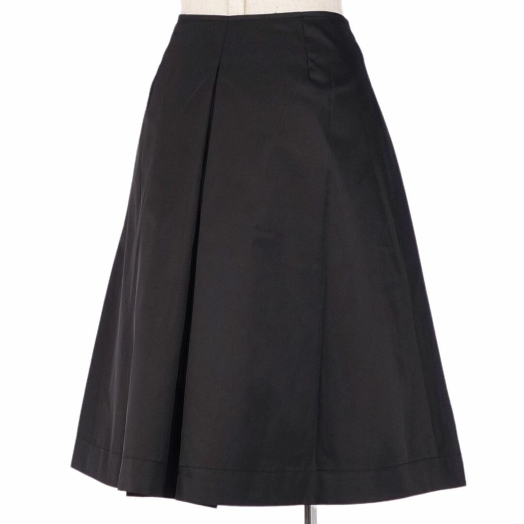 美品 プラダ PRADA スカート プリーツスカート フレアスカート ひざ丈 無地 ナイロン ボトムス レディース 38(S相当) ブラック 美品 プラダ PRADA スカート プリーツスカート フレアスカート ひざ丈 無地 ナイロン ボトムス レディース 38(S相当) ブラック