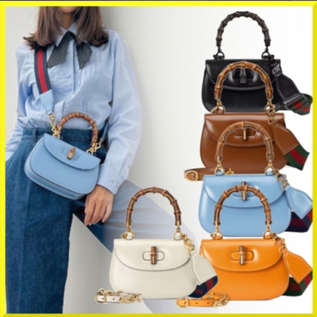 レビュー高評価の商品! Gucci - GUCCI グッチ バンブーバッグ ミニ