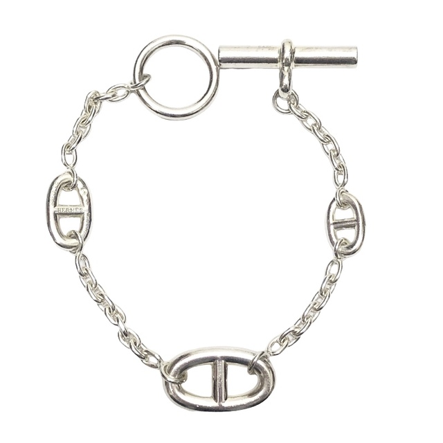 Hermes - エルメス HERMES シェーヌダンクル ファランドール ブレスレット【中古】