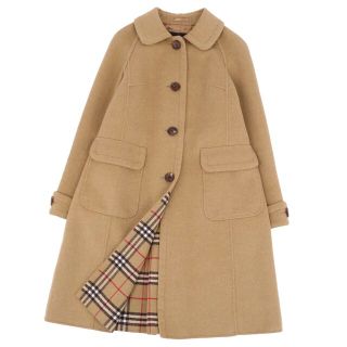 バーバリー(BURBERRY)の美品 バーバリー ロンドン BURBERRY LONDON コート ウール カシミヤ ダブルフェイス レディース 裏チェック アウター 36(S相当) ベージュ(その他)